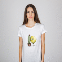 Camiseta Mujer Cactus y Hombre Globo